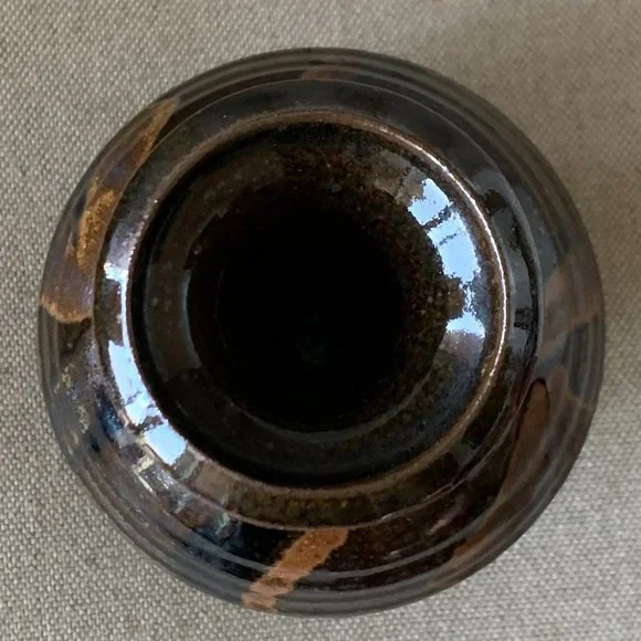 Vintage Vase Handmade Glazed Studio Pottery Signed Ceramic - Picture 3 of 4